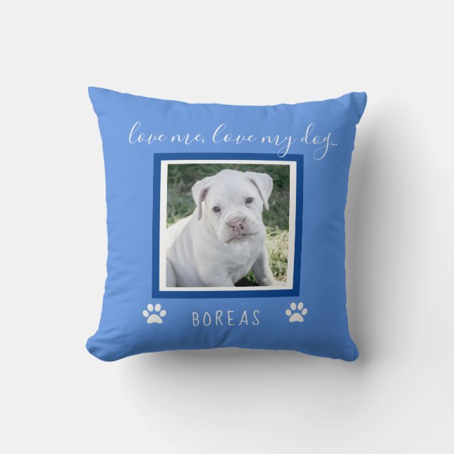 Coussin Nouveau chiot de boxeur - cadeaux personnalisés de (Recto)