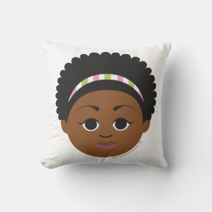 Coussin NOUVEAUTÉ ! Faire-part de naissance rose et vert p