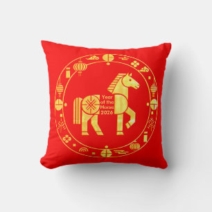 Coussin Nouvel an chinois or 2026