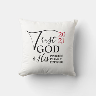 Coussin nouvel an TRUST DIEU Plans de processus Objectif