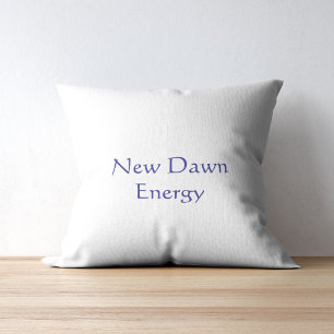 Coussin Nouvelle énergie de l'aube Écriture moderne