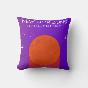 Coussin Nouvelle Horizons art spatial du grand survol de P