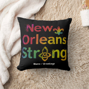 Coussin Nouvelle-Orléans Forte Inspirante Fierté de NOLA 