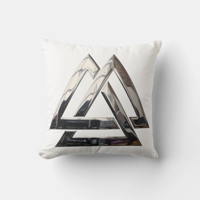 Coussin Noyer noir - argent (Recto)