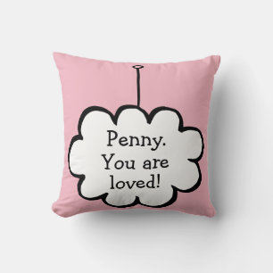 Coussin Nuage personnalisé sur une ficelle