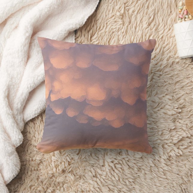 Coussin Nuages de billes de coton rose (Couverture)