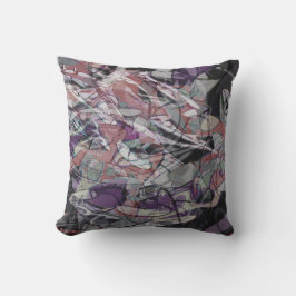 Coussin nuages du soir conception abstraite