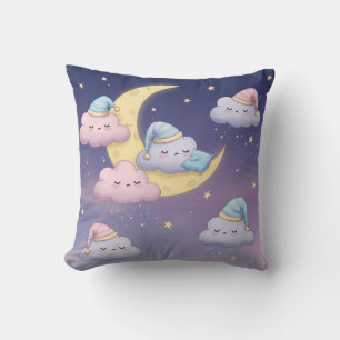 Coussin Nuages fluides et somptueux sur Dreamy Pastel Sky