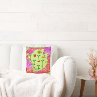 Coussin Nuance de peinture florale