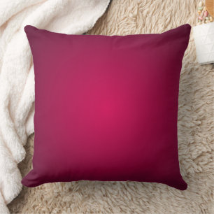 Coussin Nuances de dégradé de vin de Bourgogne riche