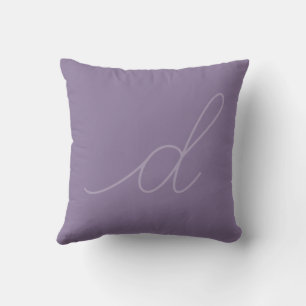 Coussin Nuances de lettre de script minuscule violet