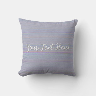 Coussin Nuances de rayure horizontale lavande aspect textu