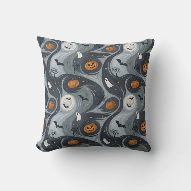 Coussin Nuit de la mort d'Halloween (Recto)