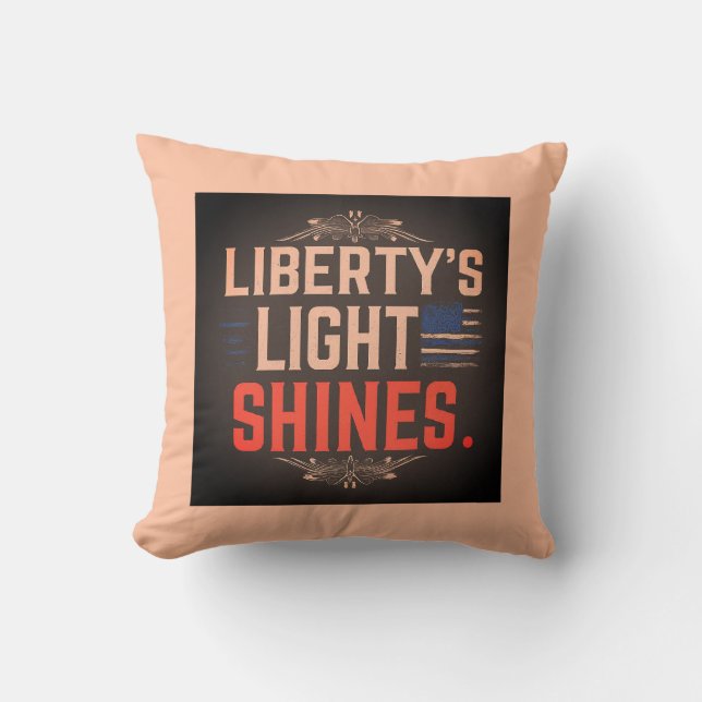 Coussin Nuit des Lumières de la Liberté (Recto)