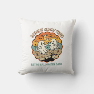 Coussin Nuit Fantôme Rétro Halloween