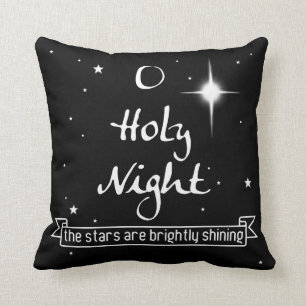 Coussin Nuit sainte 16" d'O x 16" carreau de vacances