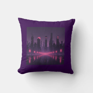 Coussin Nuits de la ville néon
