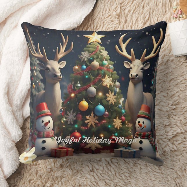 Coussin "Nuits d'hiver joyeuses" (Couverture)