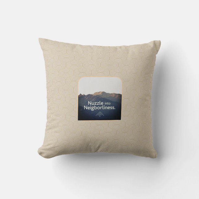 Coussin Nuzzer dans le voisinage (Recto)