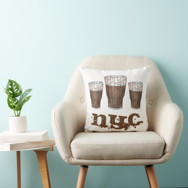 Coussin NYC New York City Classic Egg Cream Soda Fontaine (Chaise)