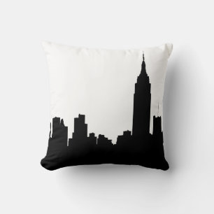 Coussin NYC Skyline Silhouette, Empire State Bldg