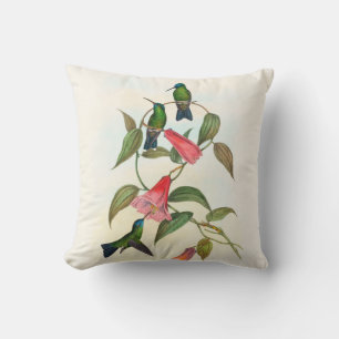Coussin Nymphe des bois de Gould par John Gould