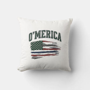 Coussin O’Merica Chemise Drapeau Détresse Vintage Design_1