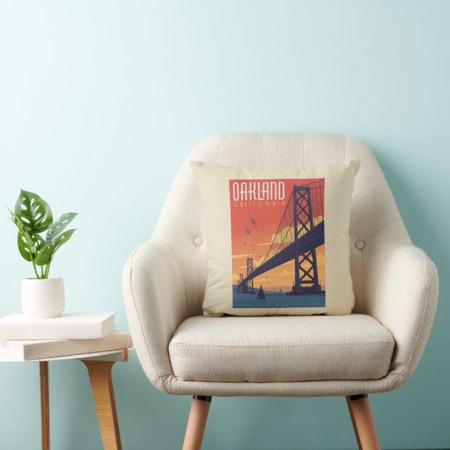 Coussin Oakland, Californie (Chaise)