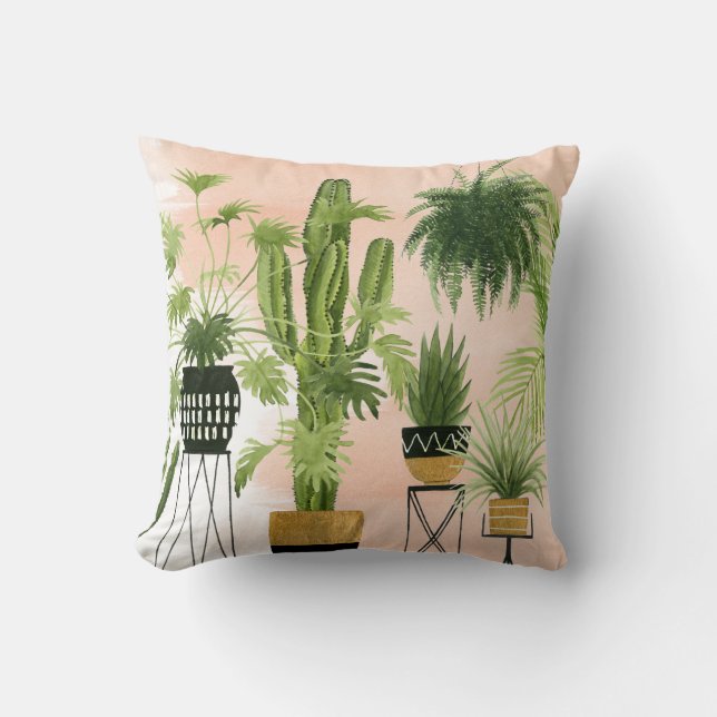 Coussin Oasis intérieure | Lineup Plante (Recto)