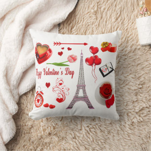 Coussin Objet Souvenir Iconique Romantique de la Saint-Val
