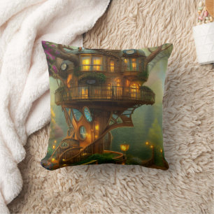 Coussin Observatoire Steampunk Treehouse