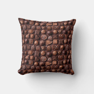 Coussin Obsession de l'amant de chocolat - Chocolat réalis