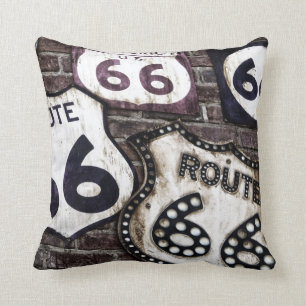 Coussin Obtenez vos timbres sur l'itinéraire 66 !