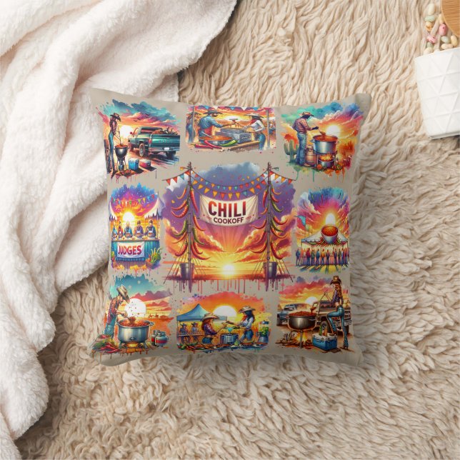 Coussin Occidental Chili Cookoff Scènes 1 (Couverture)