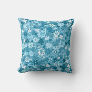 Coussin Ocean Breeze Floral Turquoise Botanical