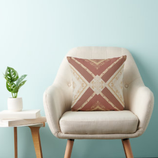 Coussin Ocrélia – Tons Terreux Chauds Décoratif