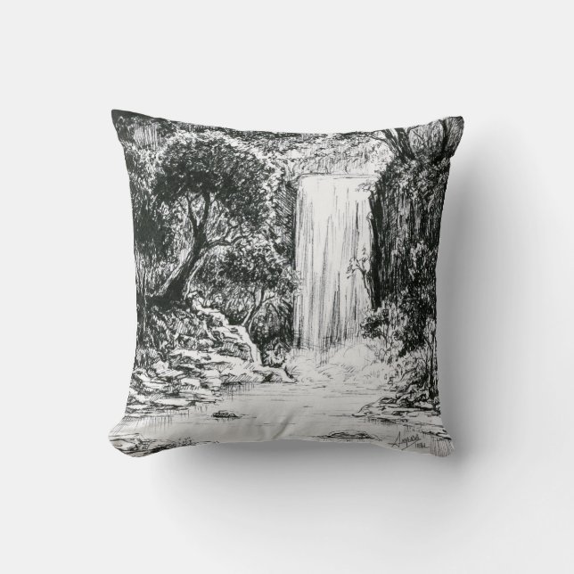 Coussin Octobre 2018 Jour 21 - Cascade dans les bois (Recto)
