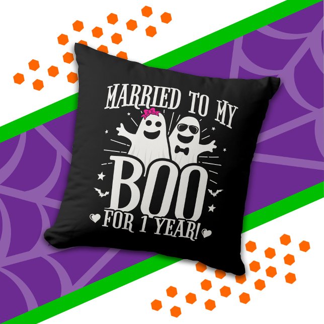 Coussin Octobre Mariage Anniversaire Funny 1er Anniversair (Créateur téléchargé)