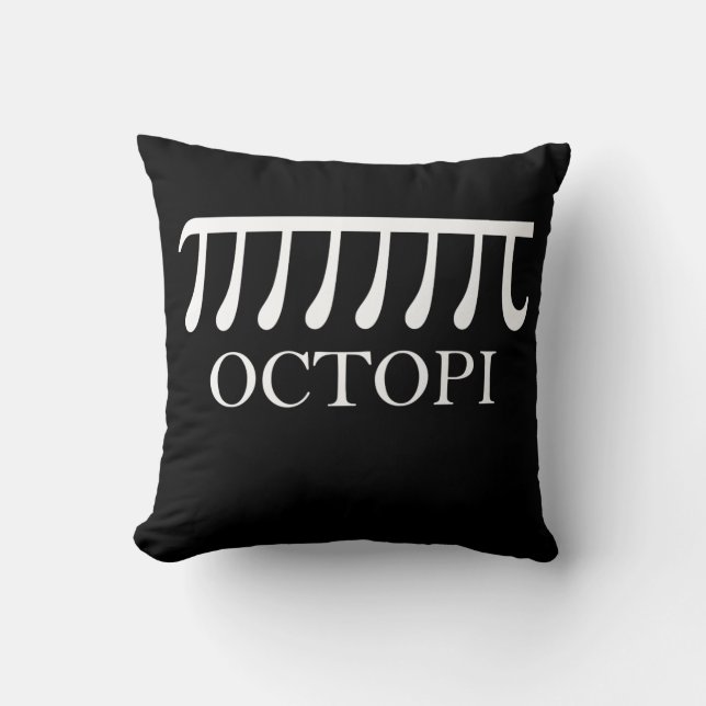 Coussin Octopi - Funny Pi Octopus Math (Recto)