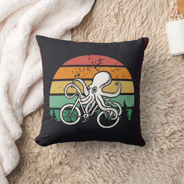 Coussin Octopus à vélo (Couverture)