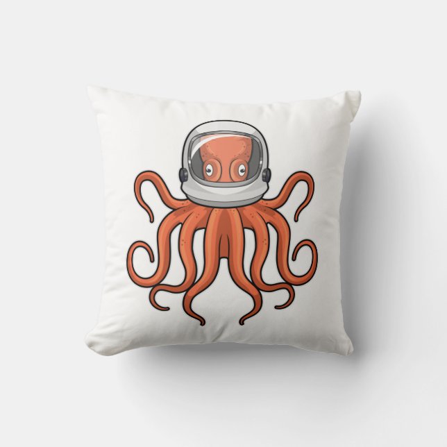 Coussin Octopus en astronaute (Recto)