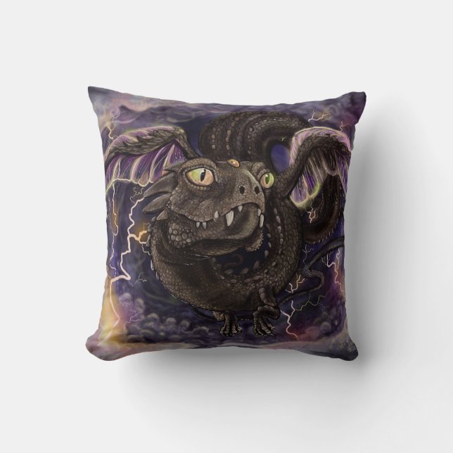 Coussin Oeil de la tempête Dragon Jetez l'oreiller (Recto)