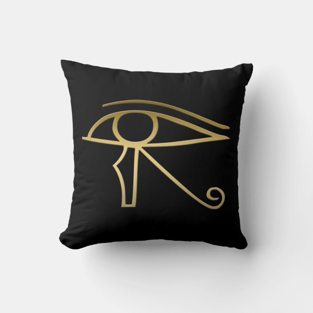 Coussin Oeil de symbole d'Egyptien de Horus (Recto)