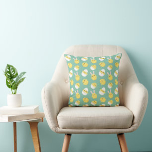 Coussin OEuf de lapin de poulet pâque vert mignon
