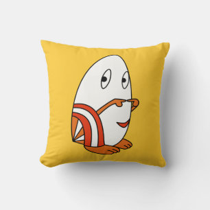 Coussin Oeuf en forme de kawaii joli personnage de dessin 
