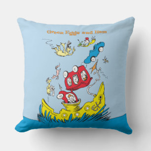 Coussin Oeufs verts et jambon  Je Ne Les Aime Nulle Part