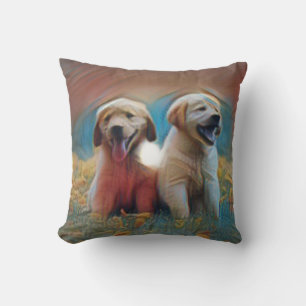 Coussin Oeuvre adorable de chien