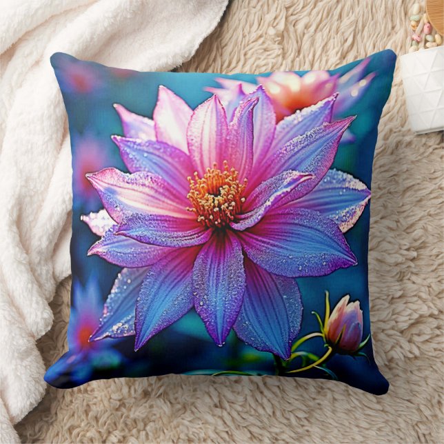 Coussin Oeuvre d'art en fleurs éthérées (Couverture)