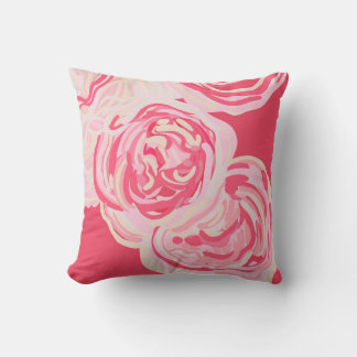 Coussin Oeuvre d'art originale - Rose