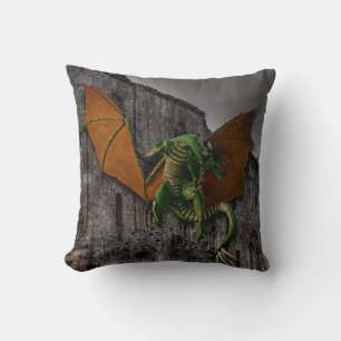 Coussin Oeuvre d'Imaginaire Dragon & Castle